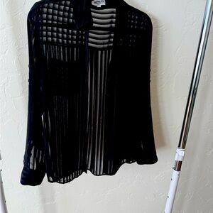 Express Sheer Cream Shirt